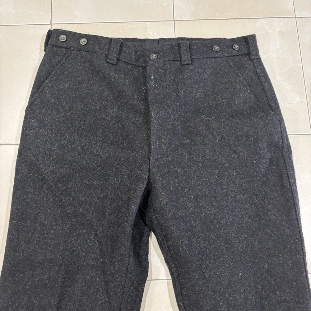 Vintage CC Filson 100% Virgin Wool Pants Men's 40 Black 90s Y2K USA Made Heavy